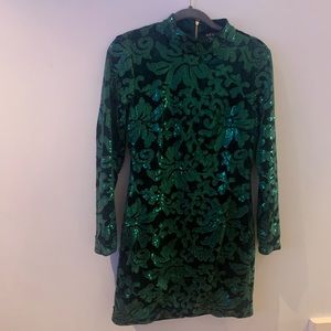 Venus Velvet and Sequin Holiday Dress